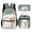 Cute Cat, variant on 3-in-1 Backpack Set, Includes Bookbag, Insulated Lunch Bag, and Pencil Case,Space Dj Cat