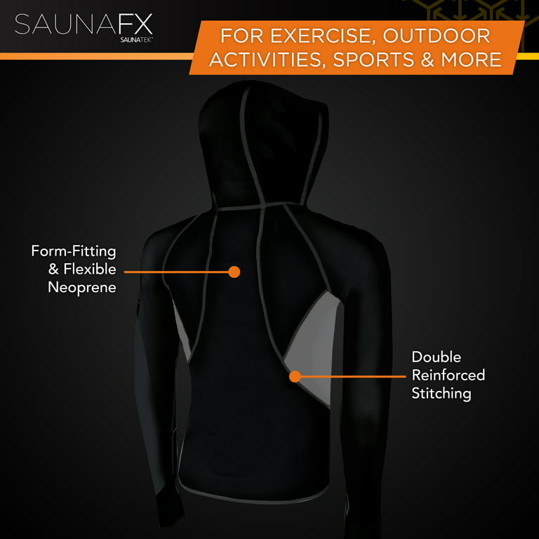 Neoprene Sauna Suit Hoodie, Weight Loss