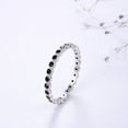 thumbnail image 4 of Eternity Wedding Band Ring for Women Cz Sterling Silver Ginger Lyne Collection, 4 of 10
