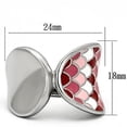thumbnail image 2 of Womens Rings High polished (no plating) Stainless Steel Ring with Epoxy in Multi Color TK815, 2 of 4
