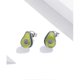 thumbnail image 5 of Pendientes de plata Yashi Aguacate 925 con esmalte verde Código de producto 84460, 5 of 5