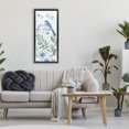 thumbnail image 3 of Stupell Industries Scandinavian Bluebird and Botanicals Black Floating Frame Canvas Art, 14 x 31, by Janet Tava, 3 of 7