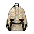 thumbnail image 3 of Pioneer Flower Floral Print Pattern Backpack for School, Cute School Bag with Adjustable Shoulder Straps and Padded Back, 15.25"x11.5"x5.25", 3 of 5