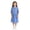 Blue A3, variant on Vacation Sets for Girls Fashion Lace Turndown Collar Half Sleeve Shirt And Dress Girls 2 Piece Outfits Size 4-8