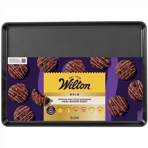 Baking Sheet Wilton Gold Mega 38x53cm Black Steel