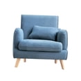 thumbnail image 4 of Sillón De Lectura Sillón Sillón Para Sala De Recepción Sala De Espera Hogar Azul, 4 of 8