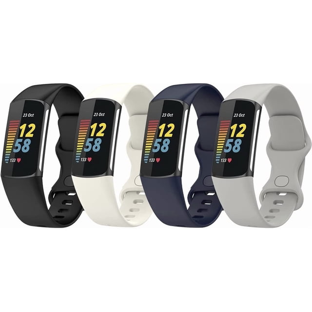MYKOMI Bands Compatible with Fitbit Charge 5 & Charge 6 Replacement Wristbands for Women Men Small Large