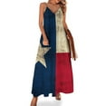 thumbnail image 2 of Vintage Grunge Flag of Texas Sleeveless Dress Women's long dress cocktail dresses, 2 of 6