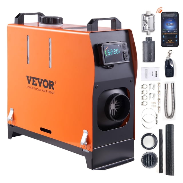 Calentador de aire diésel VEVOR 8KW todo en uno con control Bluetooth