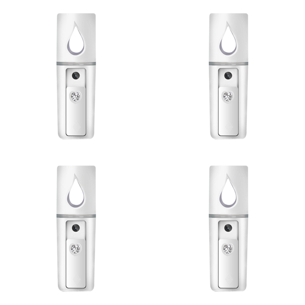 L2 Mini Facial Mister Con Espejo Superior Práctico Pulverizador Niebla Fría () Blanco