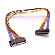 22 Pin SATA Male to Female Extension Cable