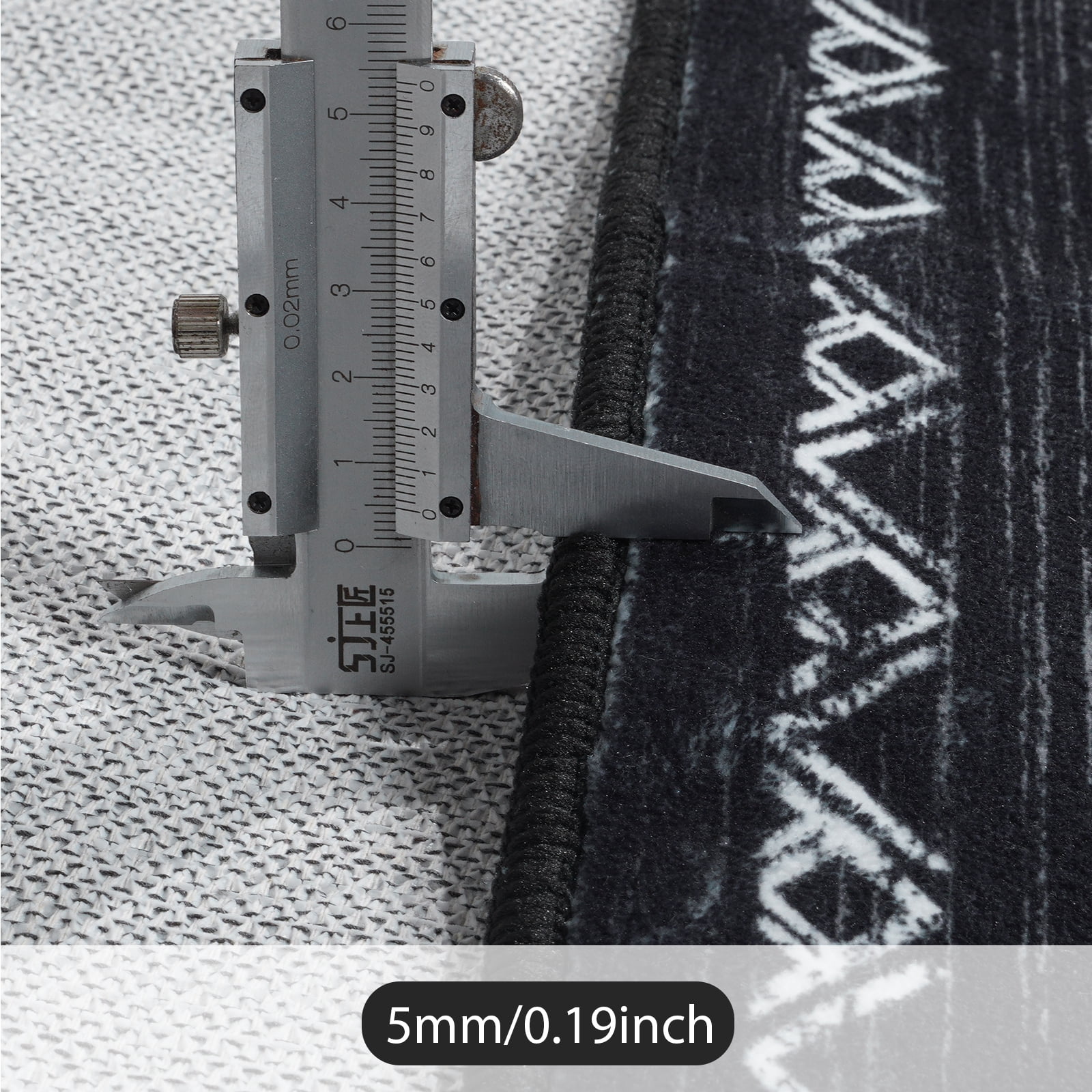Lahome Moroccan Washable 5'x7' Area Rug, Black Rugs for Living Room, Soft Non-Slip Stain Resistant Aztec Tribal Carpet for Bedroom Dining Room Office, Neutral Large Area Rugs, Black