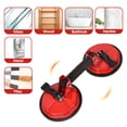 thumbnail image 5 of Dawot Glass Suction Cup, 2 Pack 5.8in Adjustable Vacuum Suction Cups Heavy Duty Industrial Tile Suction Cup to Lift Large Glass for Replace Windshield, Tile Granite Lifting 220lbs Load Capacity（Red）, 5 of 7