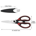 thumbnail image 2 of HongHeng 2Pcs Kitchen Shears, Kitchen Scissors Heavy Duty Stainless Steel- Multi Purpose Scissors, Nut cracker, Bottle Opener- Food Scissors Dishwasher Safe, 2 of 4