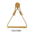 thumbnail image 3 of Yhmxh Wooden Toilet Paper Holder Wall Mount, Bead & Rope Hanging Boho Toilet Roll Holder, Wood Jute Rope Tissue Storage Rack, Rustic Decorative Paper Towel Dispenser for Bathroom Restroom, 3 of 6