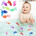 thumbnail image 1 of Xihbxyly Juego de Juguetes Flotantes de Pez Dorado, Material Tpr Suave, Flexible y Seguro, 7 Colores Variados, Divertido Juego para La Hora Del Baño, Suave para Las Manos de Los Pequeños, Tamaño de 6, 1 of 2