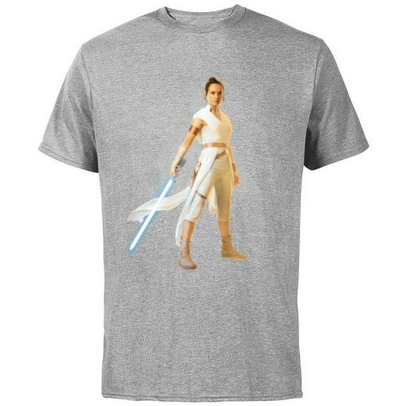 Star Wars The Rise of Skywalker Rey Jedi Warrior - Short Sleeve Cotton T-Shirt for Adults - Customized-Athletic Heather