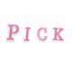 thumbnail image 4 of unbranded 1 De Parche Bordado Rosa Letras DIY Para Ropa Y Reparación De Chaquetas Bolsos, 4 of 8
