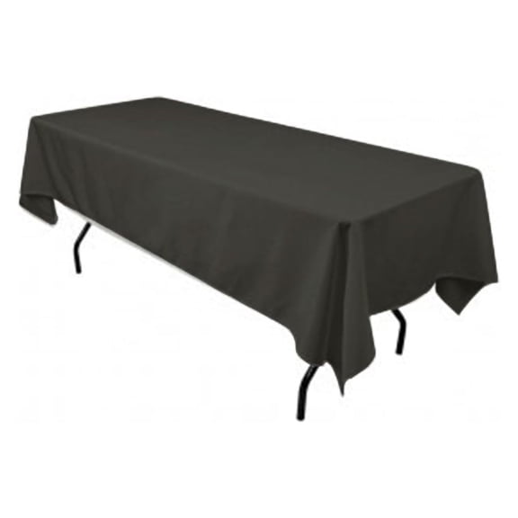 Tablecloth Polyester Rectangular 60x120 Inch (Charcoal)