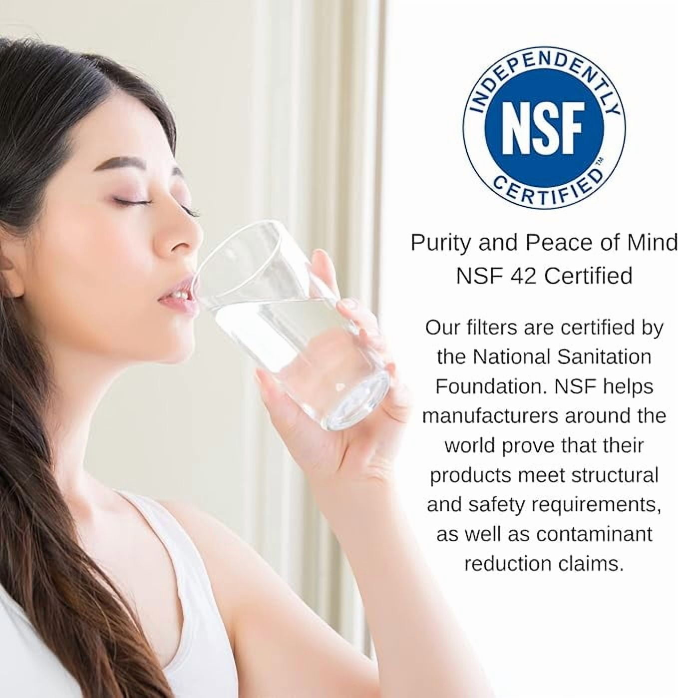 PureT BVB2000005 20x4.5" Water Sediment Filter - NSF Certified - Spun Poly Filter Removes Sediment and Other Organic Debris (5 u Micron Rated)