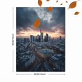 thumbnail image 3 of Frankfurt Cityscape Canvas Print Apartment Home Wall Art, 3 of 8