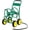 Green, variant on Garden Hose Reel Cart, Mobile Water Hose Cart with Heavy-duty Metal Frame & 4 Solid Wheels, Hold up to 330 ft of 5/8" Hoses, Outdoor Planting Tool for Lawn & Backyard (Silver)