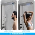 thumbnail image 3 of Shower Head ” High Pressure Rain/Hand Shower Combo with ” Extension Arm Function Hand Shower LeakProof Shower Head with Holder/Shower Hose Height/Angle Adjustable(” Chrome Pla, 3 of 8