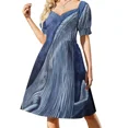 thumbnail image 2 of Vincent Price Bat Vestido de manga corta vestidos de verano mujer trajes de verano para mujer, 2 of 7