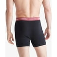 thumbnail image 3 of Calvin Klein Men's Cotton Stretch 3-Pack Boxer Brief, Black Bodies W/Grey Heather, Silver Birch, Raspberry Blush, Small, 3 of 6