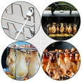 thumbnail image 3 of KONTONTY 2Pcs Foldable Stainless Steel Roaster Rack BBQ Picnic Rack Silver, 3 of 8