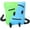Book, variant on BFDI Dream Island Plush, Soft Bfdi Plushies Stuffed Figure Throw Pillows for Home Sofa Decoration for TV Shows Fans