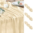 thumbnail image 1 of Juego de 3 manteles para queso Table Runner Wokceer, color beige, 89 x 305 cm, 1 of 8
