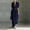 Navy, variant on Blmnix Dresses for Women 2026 Semi Formal Work Dresses Fit & Flare Under Dresses Henley Maxi Elbow-Length Belted Casual Dress,XL