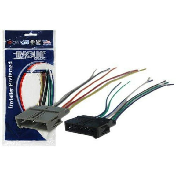 Absolute USA H634/1817 Radio Wiring Harness for Chrysler/Dodge Plymouth 1984-2002 Power 4 Speaker (70-1817, CWH-634)