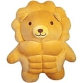 thumbnail image 1 of Animal Bread Muscle Man Plush Toy Lion 30cm Stuffed Doll, 1 of 6