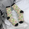 thumbnail image 5 of Cauagu Flowers And Buds Print Crew Socks for Women and Men,Adult Athletic Running Socks 1-Pair Sports Socks Work Gear Socks with Moisture Wicking, 5 of 6