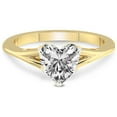 thumbnail image 3 of 1 Carat IGI Certified Heart Shape Lab Grown Diamond Engagement Ring | 14K Yellow Gold | Cynthia Split Shank Lab Diamond Ring | FG-VS1-VS2 Quality Friendly Diamonds, 3 of 5