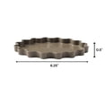 thumbnail image 3 of Bloem Wave 6" Diameter Resin Saucer Tray: Peppercorn - Matte, Decorative, Indoor and Outdoor, 3 of 5