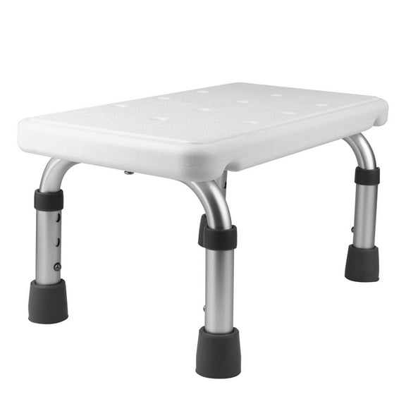 Amosfun 1Pc Adjustable Shower Stool with Ergonomic Pe Seat and Aluminum Alloy Frame for Home