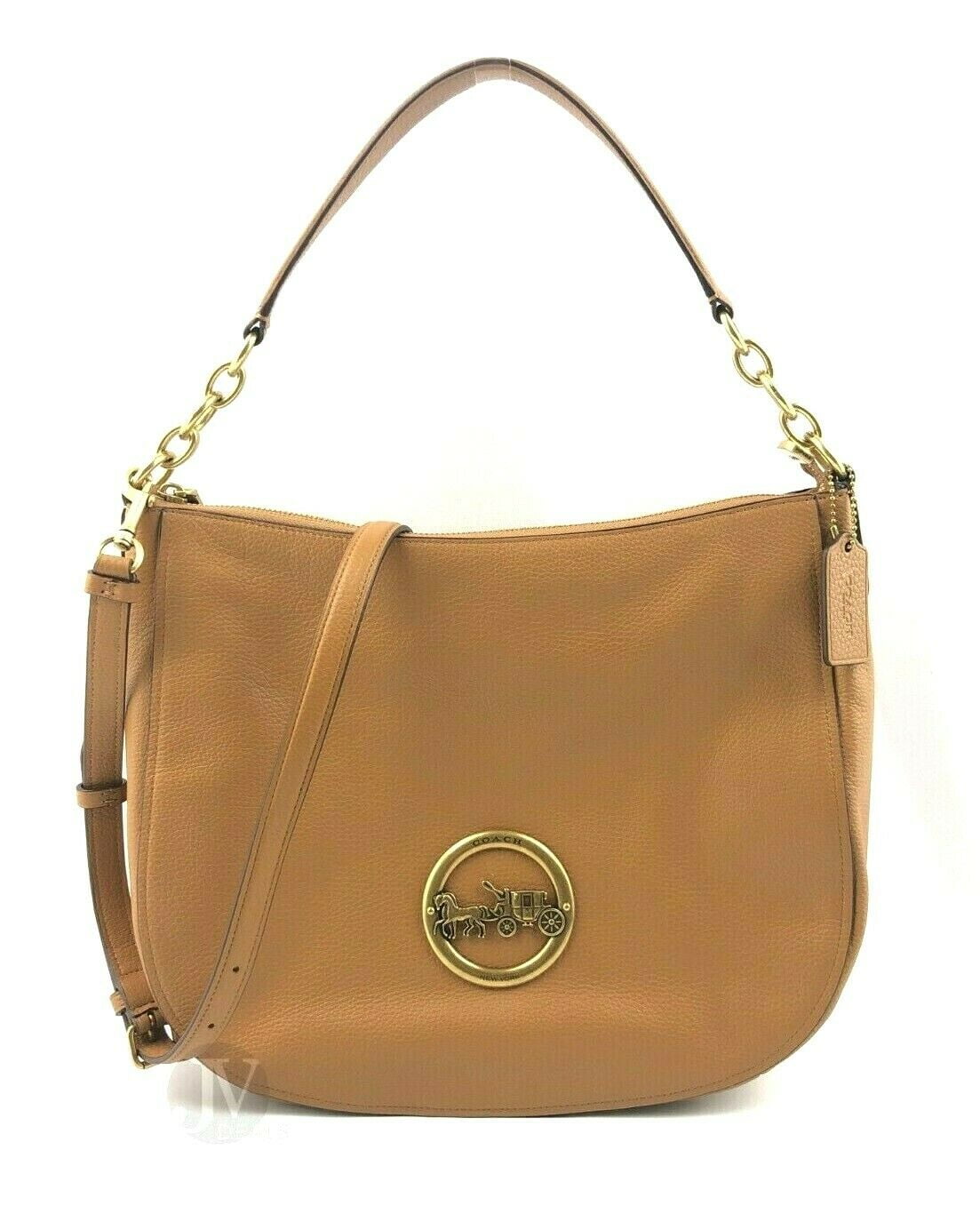 Coach Coach (F31400) Pebbled Leather Elle Hobo Shoulder Bag Walmart