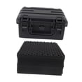 thumbnail image 2 of DYNWAVECA Portable Tool Box Hard Case Carrier Storage Bin with Pre Cut Sponge for Test Instruments Outing Equipments Cameras B, 2 of 9