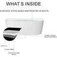 thumbnail image 2 of HEATGENE Bathtub Faucet Freestanding Tub Filler Single Handle Floor Mounted Faucets with Handheld Shower - Mirror Polish, 2 of 6