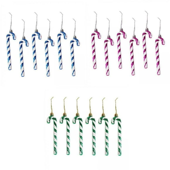 Adornos colgantes de bastón de Navidad Estilo H bastón de caramelo