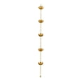 thumbnail image 2 of Cadenas de lluvia de loto para canalones, cadena de lluvia de flor de loto de repuesto, cadena receptora de bajante, desviador de para, 2 of 9