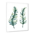 thumbnail image 2 of Designart 'Duo of Tropical Leaves On White' Farmhouse Framed Art Print, 2 of 4