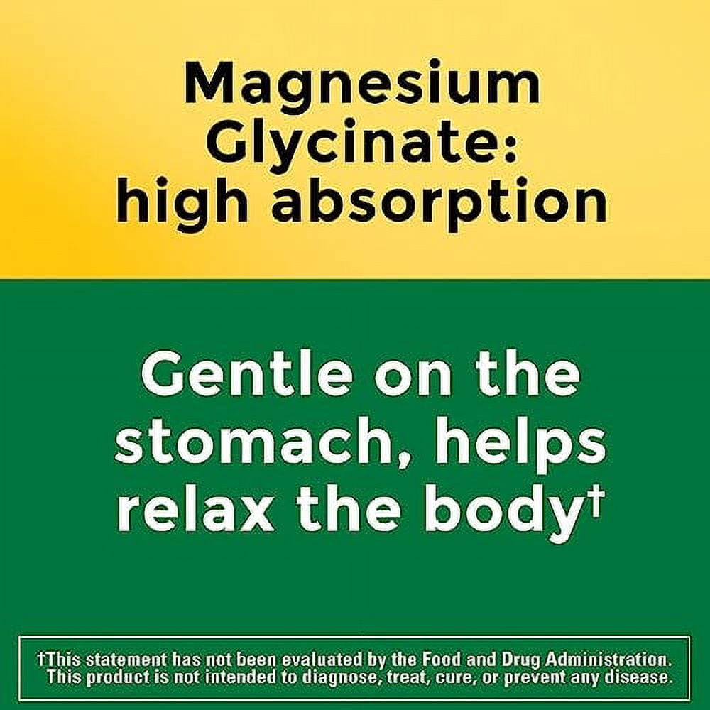 Nature Made High Absorption Magnesium Glycinate Gummies 100 mg per Serving, Muscle, Nerve, Bone and Heart Support, 40 Gummy Magnesium Supplement, 20 Day Supply