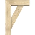 thumbnail image 3 of Ekena Millwork 8"W x 26"D x 38"H Traditional Block Rough Sawn Bracket w/ Offset Brace, Douglas Fir, 3 of 25