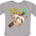 thumbnail image 4 of Inktastic My Nana Loves Me Boys or Girls Long Sleeve Baby Bodysuit, 4 of 5
