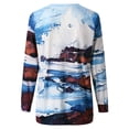 thumbnail image 5 of Camiseta de manga larga con cuello redondo y estampado navideño informal para mujer Pompotops gfhjh8283, 5 of 5