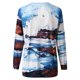thumbnail image 5 of Camiseta de manga larga con cuello redondo y estampado navideño informal para mujer Pompotops gfhjh8283, 5 of 5